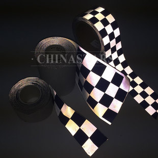 亮银TC乐鱼注册（中国）官方网站布印刷方格 安全警示服用方格乐鱼注册（中国）官方网站带